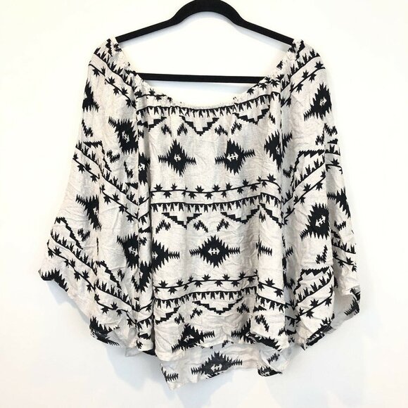 BB Dakota 1X Adal Symbol Printed Off Shoulder Top - Picture 6 of 8